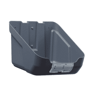 Vægbeslag med plads til AED 3 hjertestarter i taske