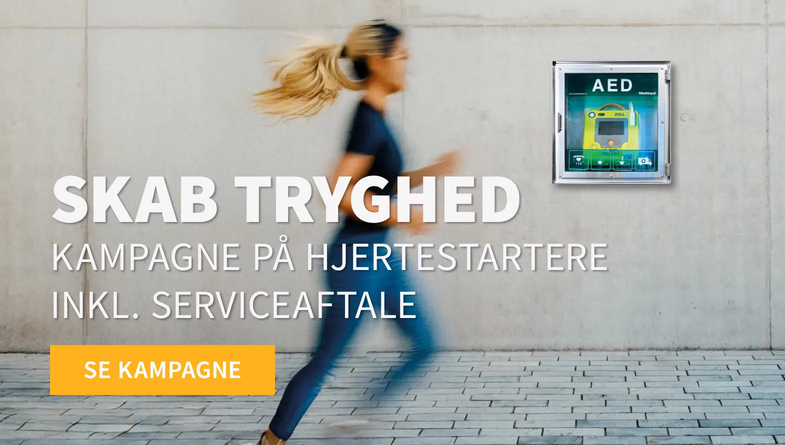 Tryghedskampagne på hjertestarter inkl. serviceaftale.